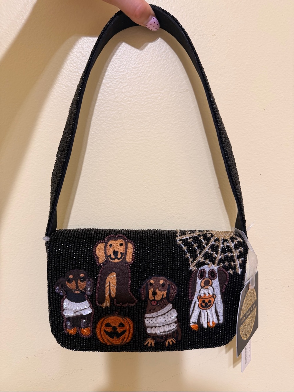 New Halloween Black Beaded Halloween Doga costume collectible